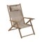 Wood Beach Chair Folding Backpack Straps 4-Position Recline Beach Essentials